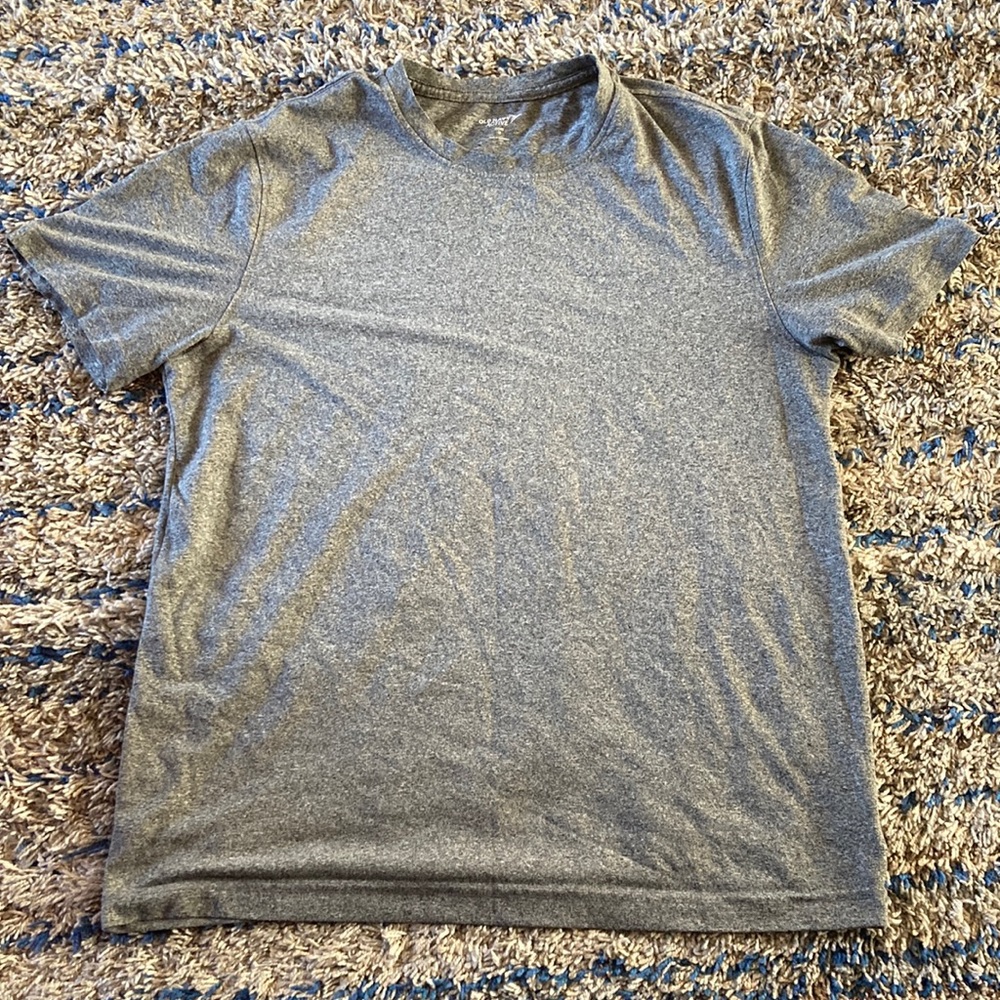 A Plain Gray Active/Running Gray T-Shirt
